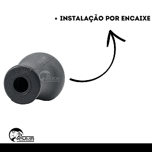 Bola De Câmbio Jac J3 5m 2011/2012 Cinza Com Tampa Cromada