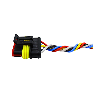 Chicote Soquete Conector Plug Cabo Lanterna Guerra Randon