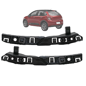 Par Guia Parachoque Traseiro C3 2013 2014 2015 2016 2017 2018 2019 2020