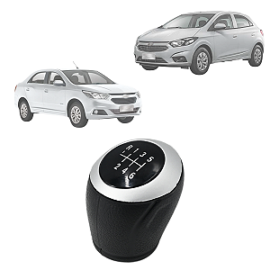 Bola de Câmbio Manopla Onix Spin Cobalt Joy Prisma Preto com Aro Prata