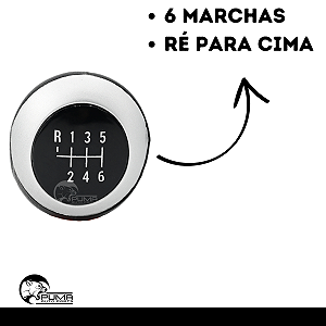 Bola de Câmbio Manopla Onix Spin Cobalt Joy Prisma Preto com Aro Prata