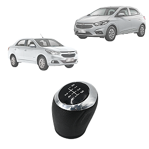 Bola de Câmbio Manopla Onix Spin Cobalt Joy Prisma Preto com Aro Cromado