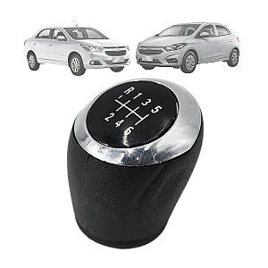 Bola de Câmbio Manopla Onix Spin Cobalt Joy Prisma Preto com Aro Cromado