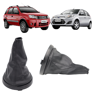 Coifa de Câmbio Ecosport Fiesta Hatch Sedan 03 a 11 Preta