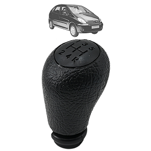 Bola de Câmbio Manopla Xsara Picasso GX 2001 a 2004 Preto 5 Marchas Ré para Trás