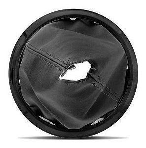 Coifa de Câmbio Citroen C3 2002 a 2012 Preta Couro Ecológico com Base e Aro