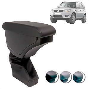 Encosto Descanso de Braço Apoio Pajero TR4 2003 a 2015 Porta Objetos Couro Ecológico