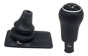 Kit Coifa Manopla Cambio Sanfona Gol Parati Saveiro G2 Bola