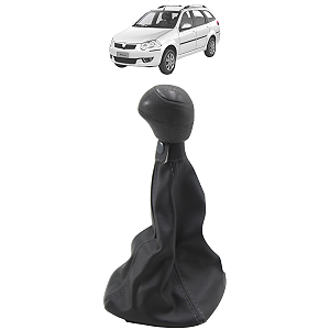 Coifa Câmbio C/ Base E Bola Cambio Palio Fire 2002/... Cinza