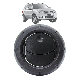Difusor Saída Ar Painel Ford Ecosport 2008 2009 2010 2011 12 Preto Aro Preto