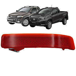 Refletor Parachoque Traseiro Strada 2004 A 2013 Nova Strada 2020 em diante