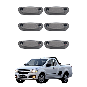 Kit 6 Ganchos Amarração Carga Carroceria Gm Montana