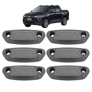 Kit 6 Ganchos Amarração Carga Carroceria Gm Montana