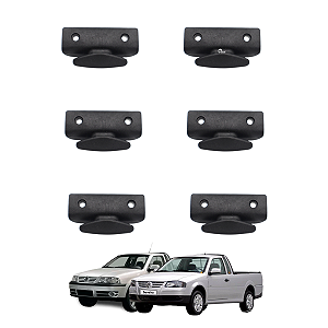 Gancho Fixação Lateral Caçamba Saveiro G3 E G4 6 Peças