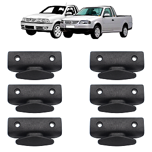 Gancho Fixação Lateral Caçamba Saveiro G3 E G4 6 Peças