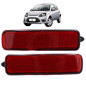 2 Refletor Para-choque Traseiro Ford Ka 2011 2012 2013