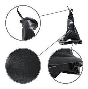 Coifa Câmbio Base + Bola Manopla Prata Ka 96 97 98 99 2000