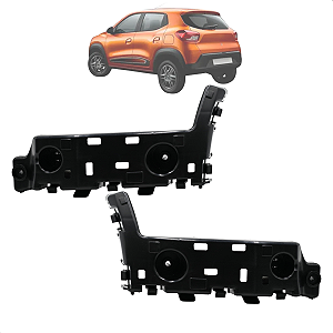 Par Guia Suporte Parachoque Traseiro Kwid 2017 18 19 2020 2021 2022