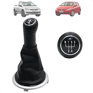 Kit Coifa Manopla Gol Voyage Saveiro 2008 A 2013 Fox 2003 A 2009 Aro Cromado