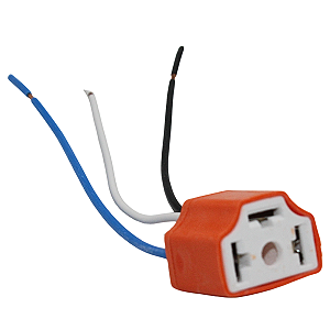 Chicote Plug Soquete Ceramica Lampada Farol H4