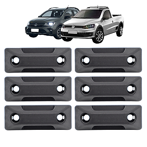 Kit 6 Gancho Caçamba Reforçado Vw Saveiro G5 G6 Carroceria