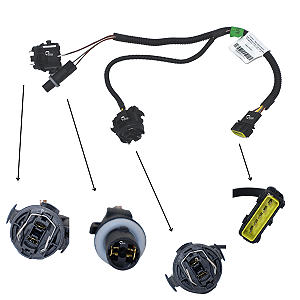 Chicote Plug Do Farol Para Caminhão Ford Cargo