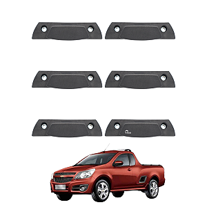 Ganchos Da Caçamba Kit Com 6 Gm Montana 2004 A 2012