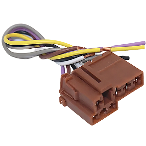 Chicote Plug Conector Botao Vidro Eletrico Gol G5 6 Vias