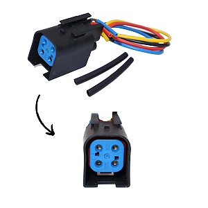 Conector Chicote Contra Peça Sonda Lambda Ford Fiesta Ka