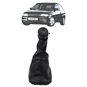 Manopla Coifa Câmbio Astra 1995 1996 5 Marchas Resina Preta