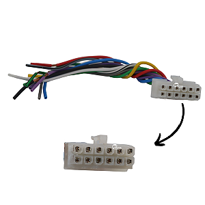 Chicote Plug Rádio Pionner 346 Antigo 323/ 346/436/523.