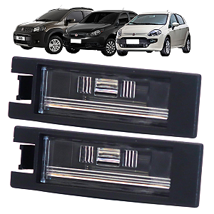 2 Lanterna De Placa Sem Soquete Fiat Uno Siena Punto Linea Idea Toro Doblo Palio