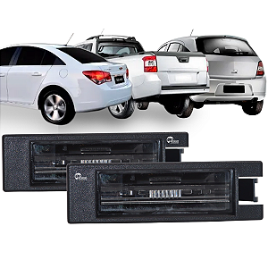 2 Lanterna De Placa Montana Cruze Meriva Cobalt Spin Agile Sem Soquete