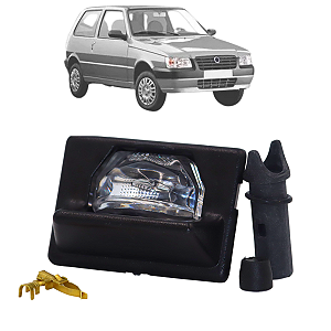 Lanterna Luz De Placa Com Soquete Fiat Uno 1985 86 87 88 89 90 A 2004