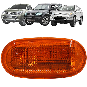 Lanterna Lateral Seta Pisca Âmbar com LED L200 Triton Pajero TR4 Pajero Dakar Outdoor Sport 2007 Até 2015
