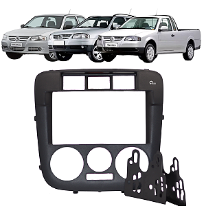 Moldura Painel 2 Din Multimidia Dvd Mp5 Saveiro Parati Gol G4 2005 2006 2007