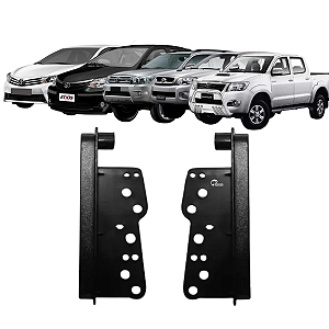 Moldura Painel 2 Din Multimidia Dvd Mp5 Corolla / Fielder Sw4 Hillux