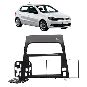 Moldura Painel 2 Din Multimidia Dvd Mp5 Gol Saveiro Voyage G6 2013 a 2016