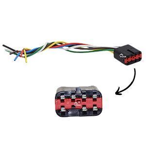 Chicote Conector Plug Botão Vidro Elétrico Ka Fiesta Courier