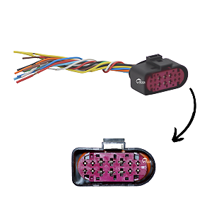01 Chicote Plug Conector P/ Farol Jetta Audi A3 A4 Q3 Xenon
