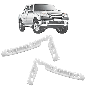 Par Suporte Guia do Parachoque Dianteiro  Ranger 2009 Até 2012