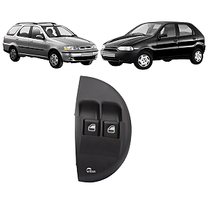 Botão Vidro Elétrico Duplo Esquerdo Verde Palio Siena Strada Palio 1996 a 2000