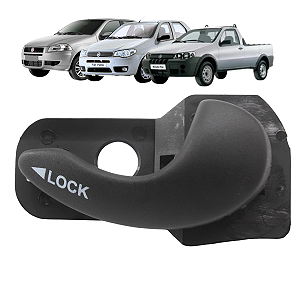 Gatilho Maçaneta Interna Preta Fiat Siena Weekend Palio Young G1 Palio Siena Weekend G2