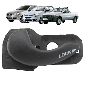 Maçaneta Interna Esquerda Traseira Palio Weekend Siena G2 Palio Young Siena Weekend G1