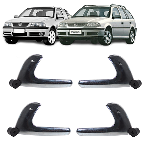 4 Puxador Macaneta Interna Porta Gol Parati G2 G3 Dianteira Traseira Cromada