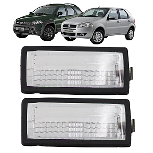 2 Lanterna De Placa Com Soquete  Palio 2004 Até 2008 Weekend 2004 Até 2017