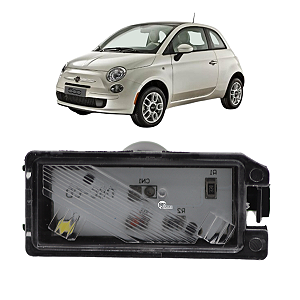Lanterna Placa Fiat 500 2012 em diante Conector Redondo C/led Esquerdo