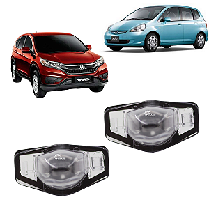 02 Lanterna De Placa Honda Crv 2012 A 2016 Fit 2004 A 2014