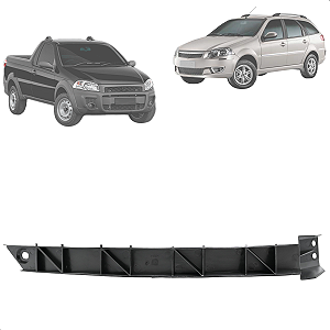 Suporte Guia Do Parachoque Dianteiro Strada Fase 3/4 2014 A 2020 Palio Siena Weekend 2009 A 2012