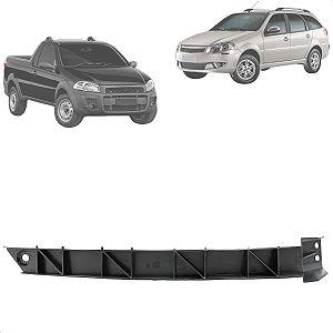 Guia Direita Parachoque Dianteiro Strada Fase 3/4 Palio Siena Weekend 2008 A 2012